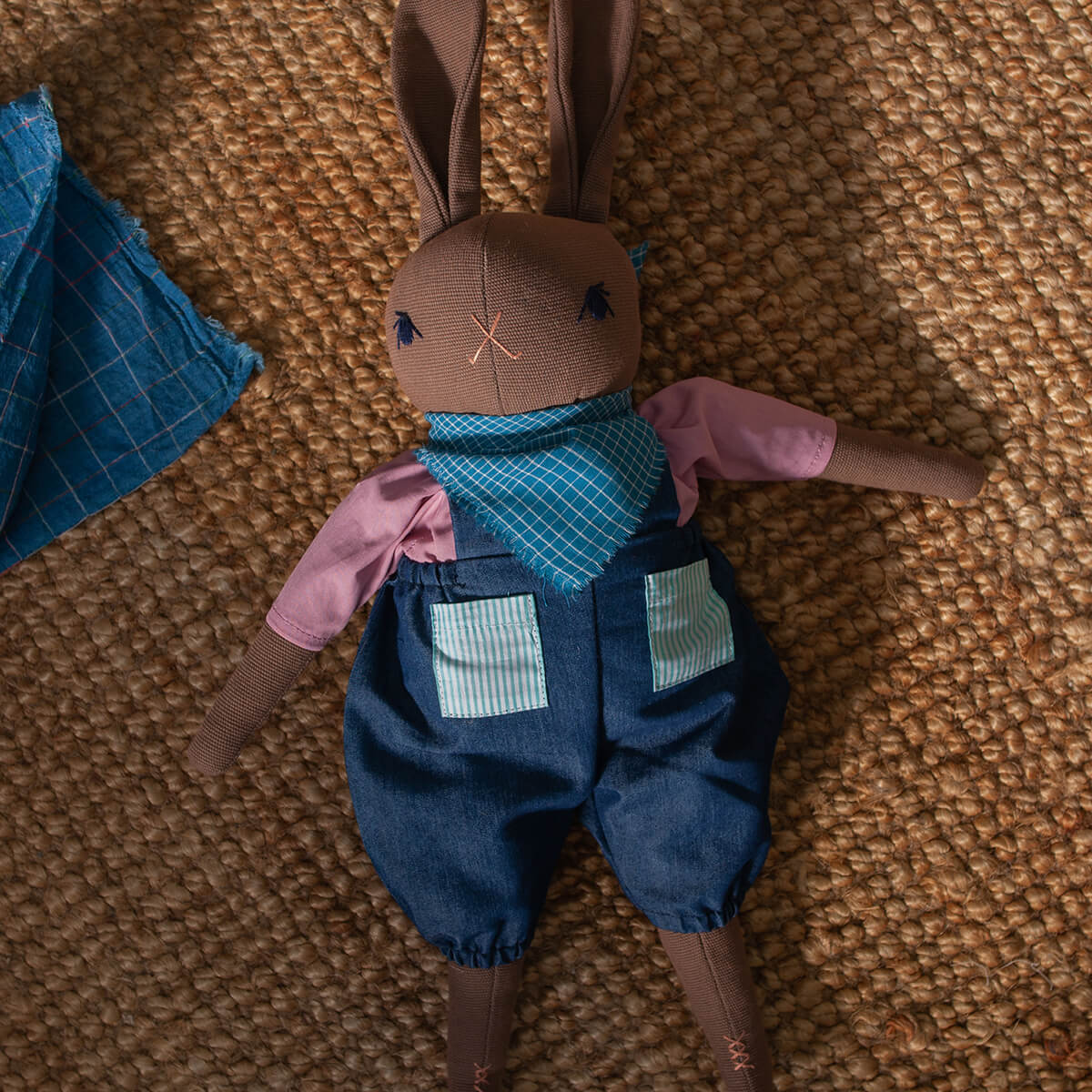 Luca Large Rabbit in Brown by Polka Dot Club