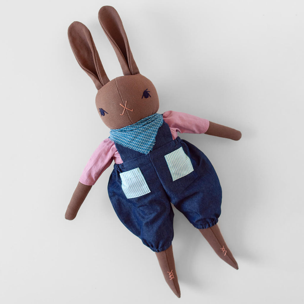 Luca Large Rabbit in Brown by Polka Dot Club