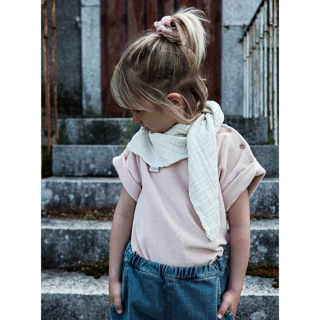 Laurier Terry Baby T Shirt in Evening Sand by Poudre Organic- Last Ones In stock - 9-12 Months