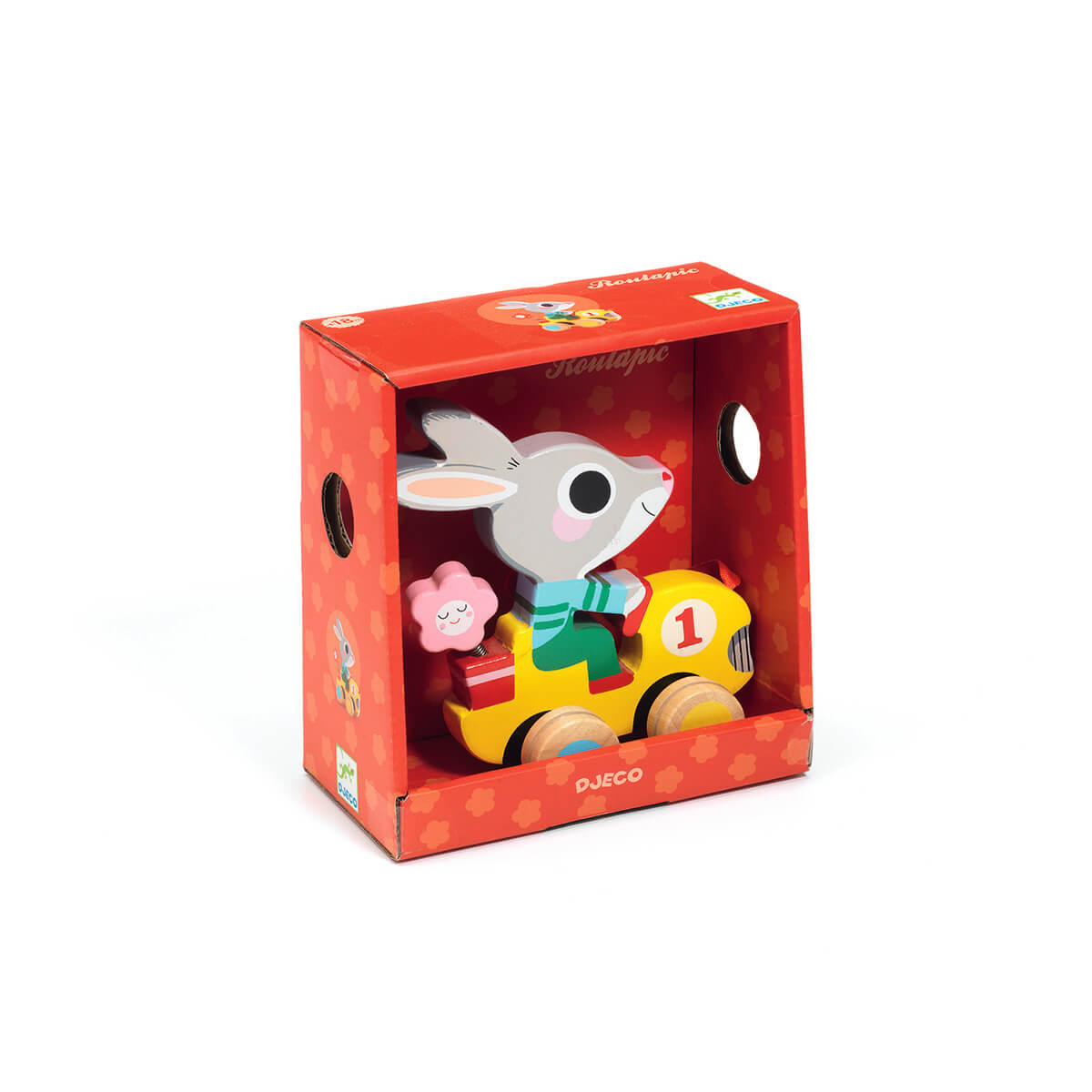 Roulapic Rabbit Wooden Pull Along Toy by Djeco