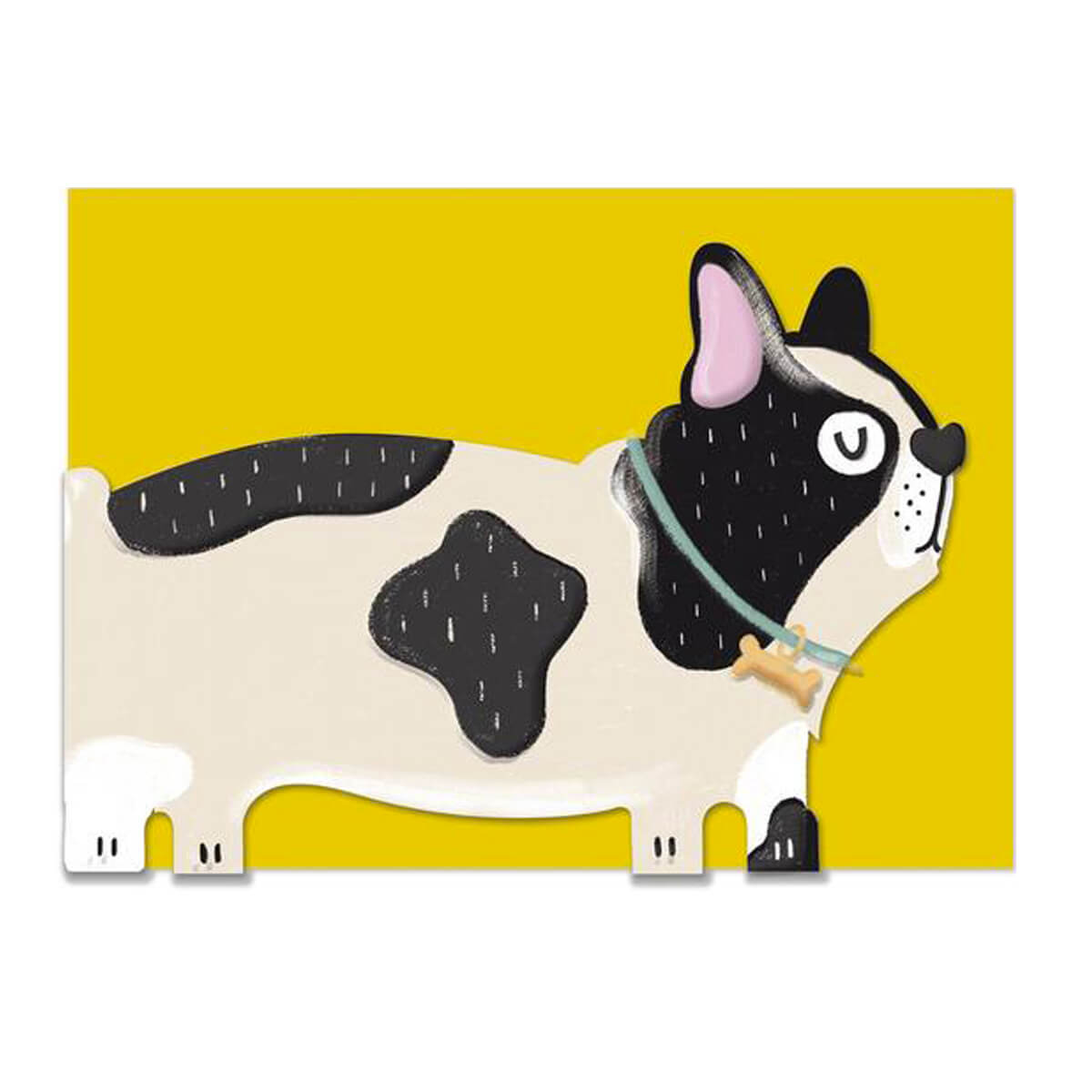French Bulldog Greetings Card by Raspberry Blossom