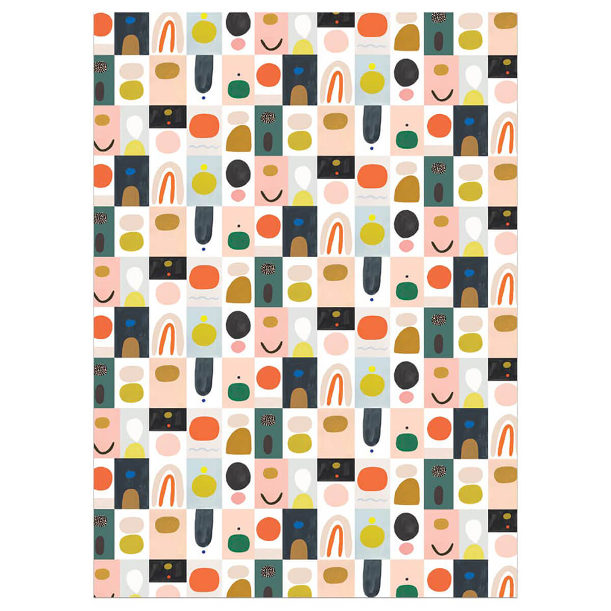 Colour Block Gift Wrap By Red Cap Cards