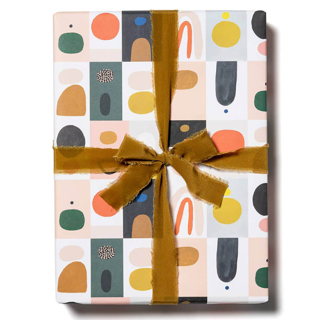 Colour Block Gift Wrap By Red Cap Cards