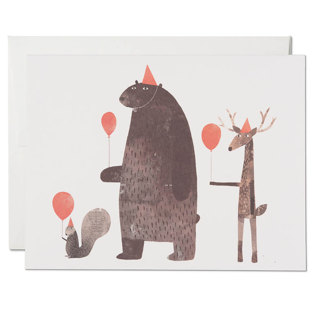 Party Animals Greetings Card by Red Cap Cards