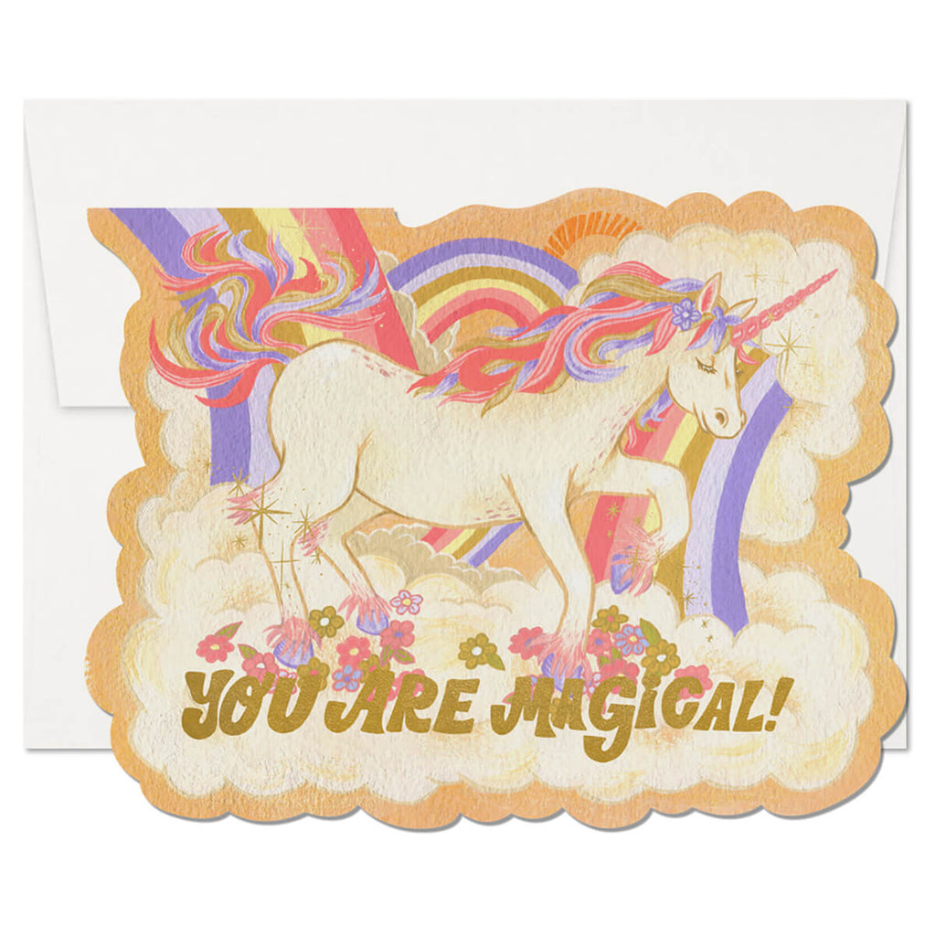 Magical Unicorn Greetings Card by Red Cap Cards