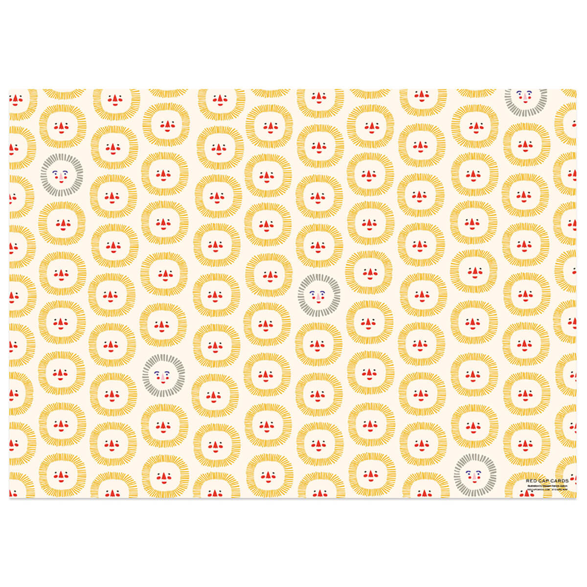 Sunshine Smiles Gift Wrap By Red Cap Cards