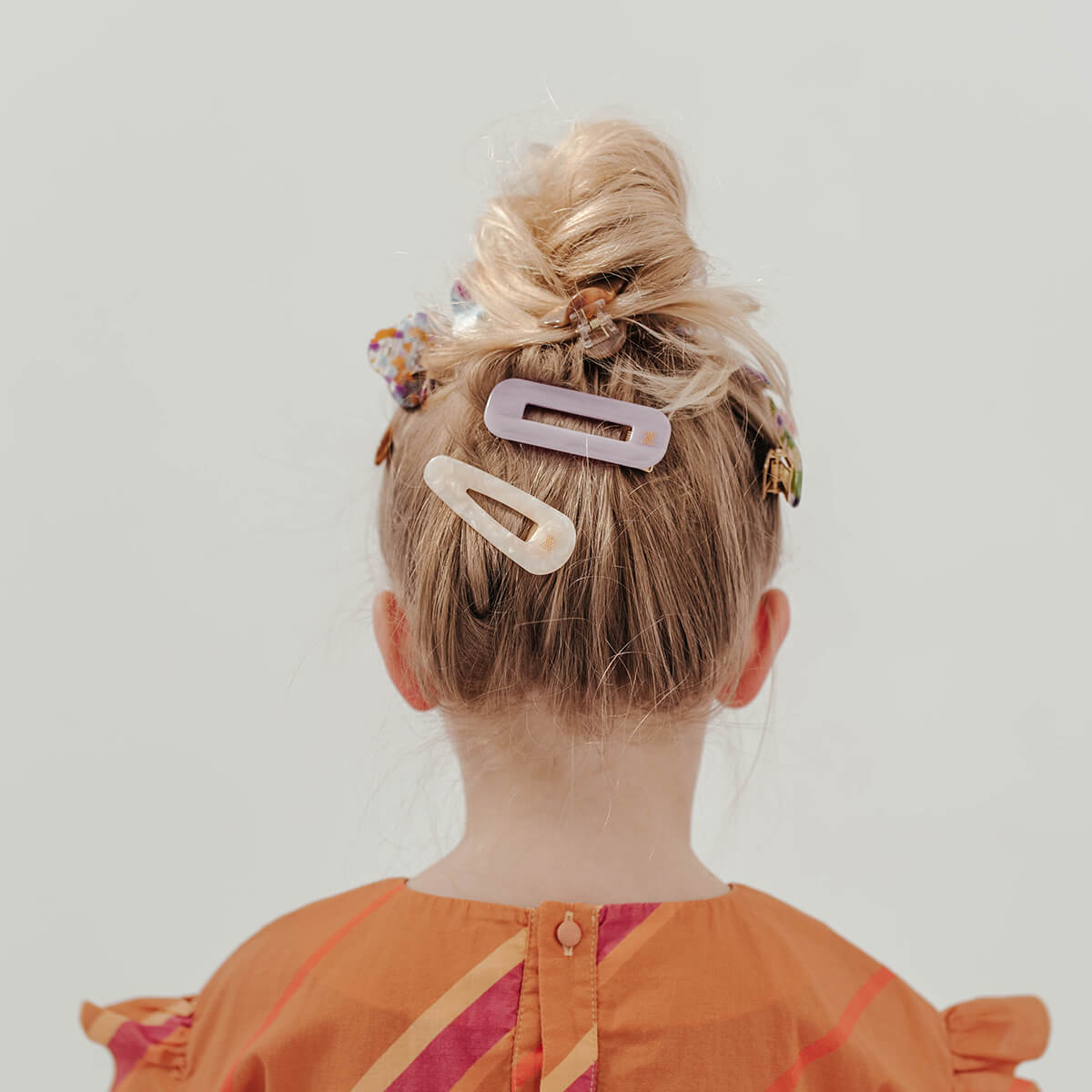 Squared Hair Clip in Soft Lilac by Repose AMS