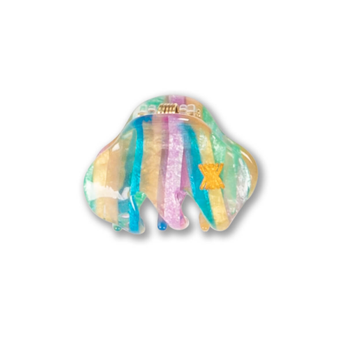 Small Hair Clamp in Rainbow by Repose AMS