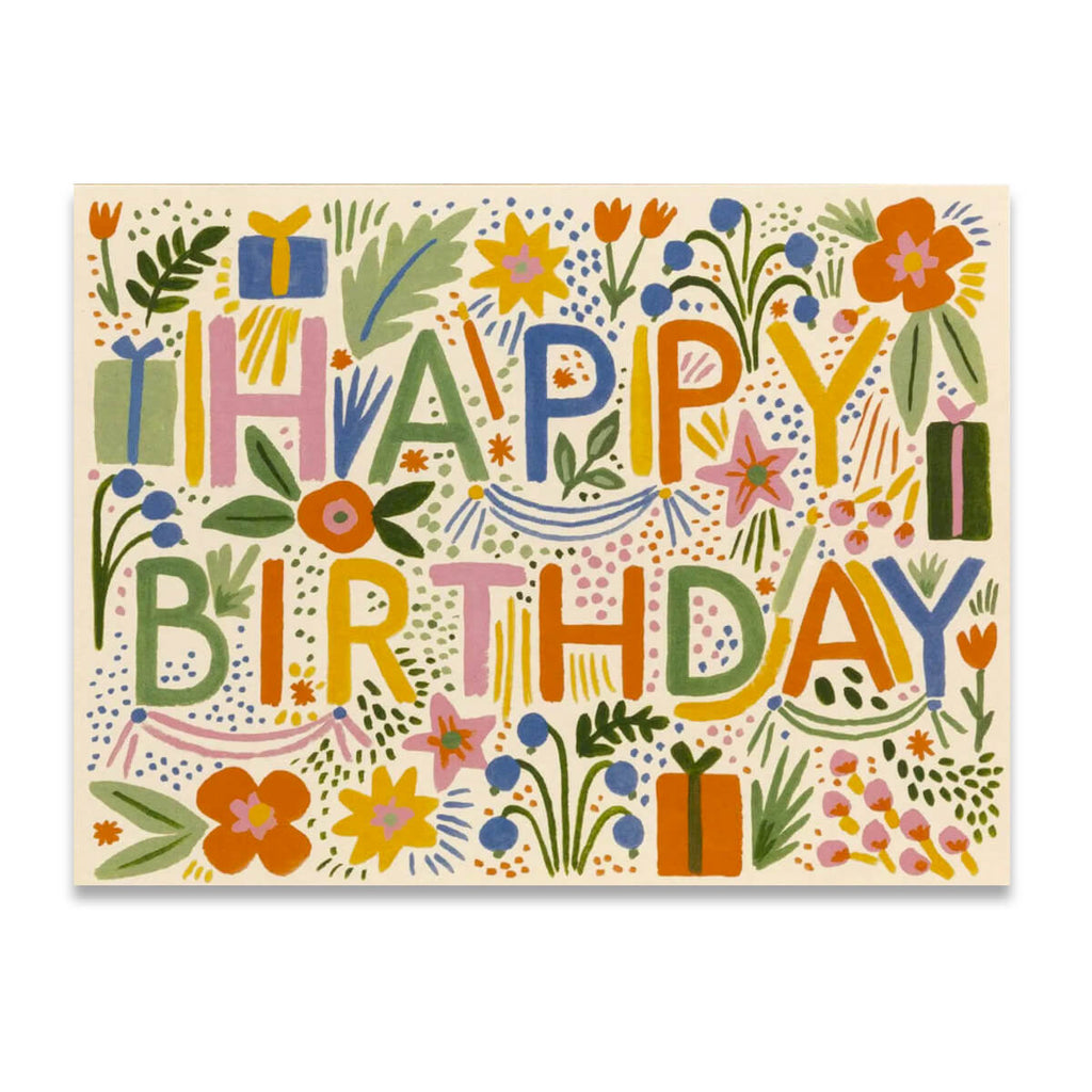 Happy Birthday Fiesta Birthday Greetings Card By Rifle Paper Co.