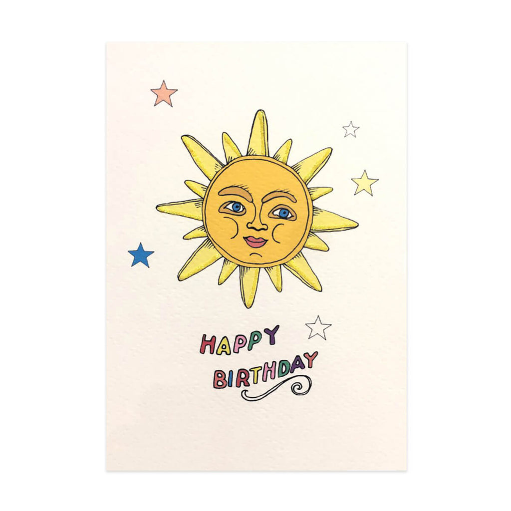 Sun Greetings Card by Rosie Wonders