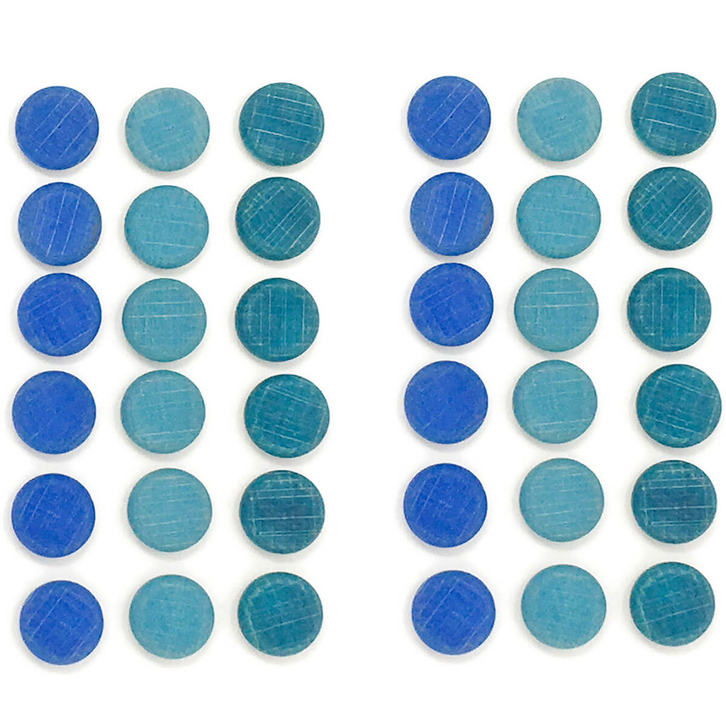 Mandala Small Blue Coins by Grapat