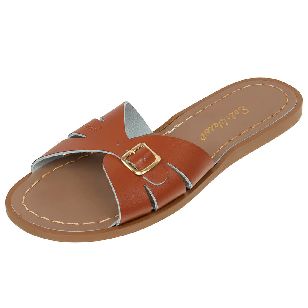 Classic Adult Slides in Tan by Salt-Water