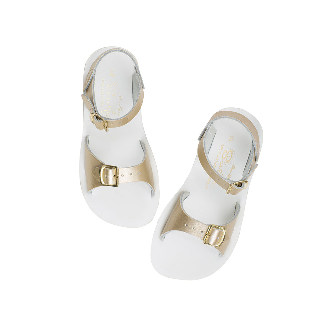 Surfer Sandals in Gold by Salt-Water