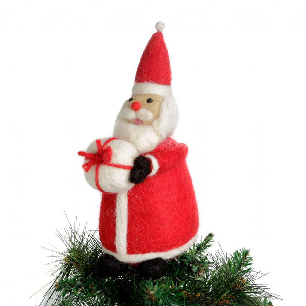Large Santa Tree Topper Christmas Decoration by Amica