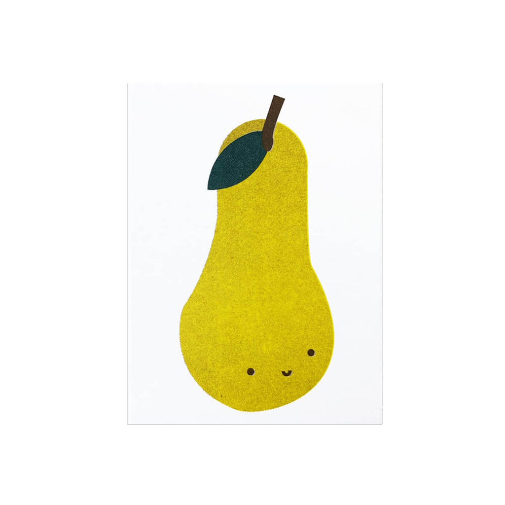 Pear Greetings Card by Scout Editions