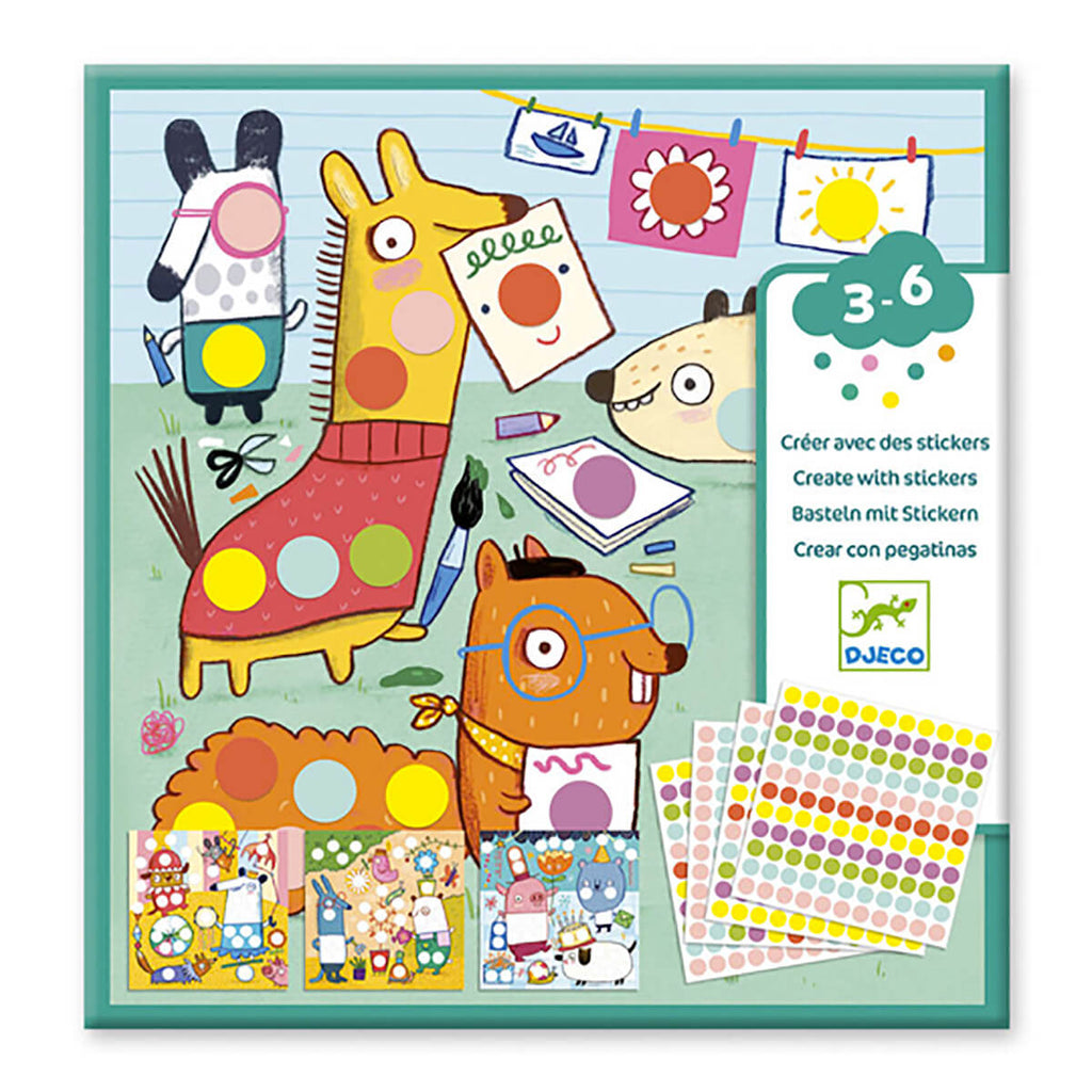 Create With Stickers With Coloured Dots by Djeco