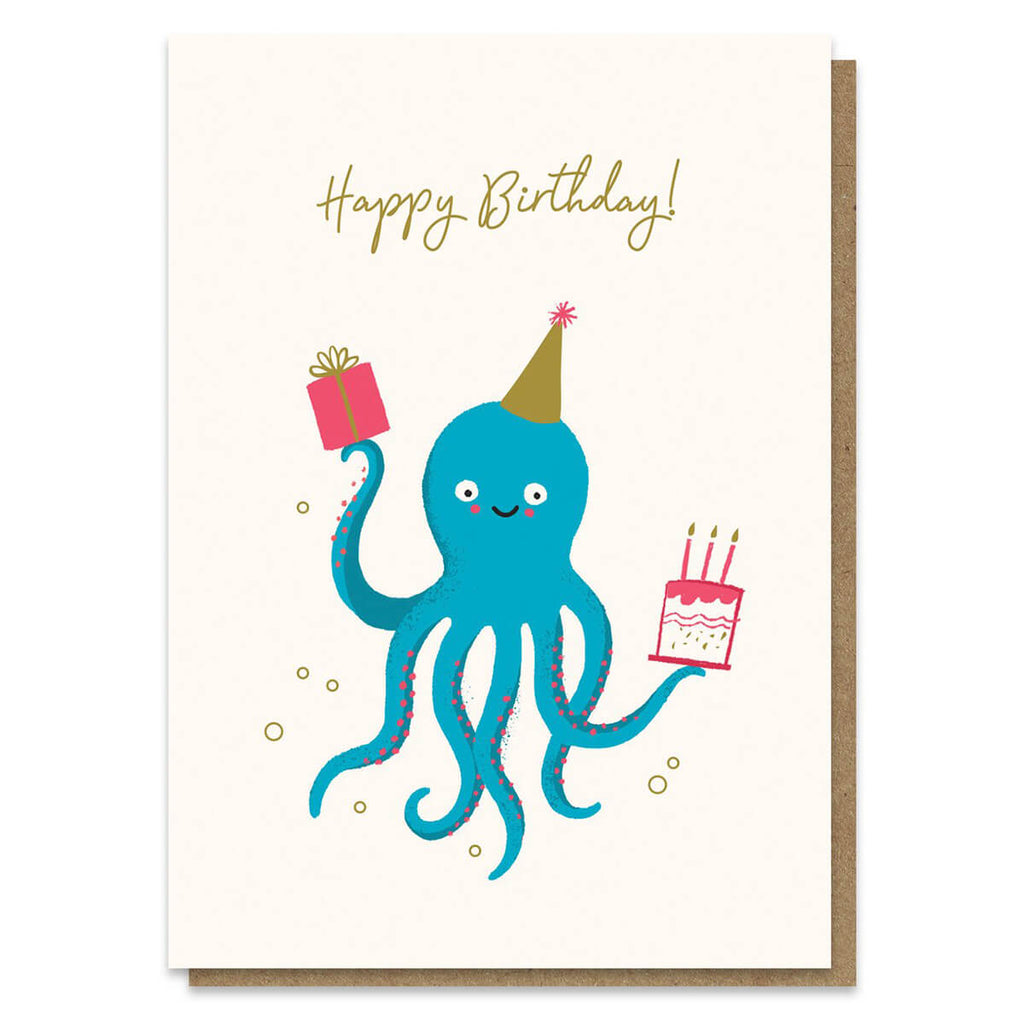 Octoparty Greetings Card by Stormy Knight