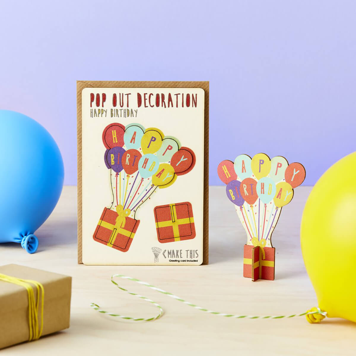 Happy Birthday Pop Out Decoration And Greetings Card by The Pop Out Card Company