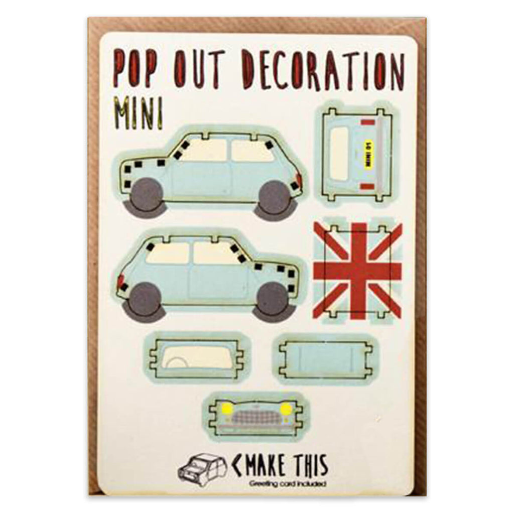 Mini Pop Out Decoration And Greetings Card by The Pop Out Card Company