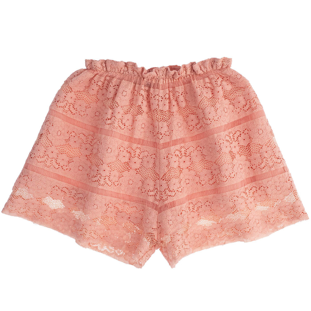 Lace Shorts in Pink by Tocoto Vintage