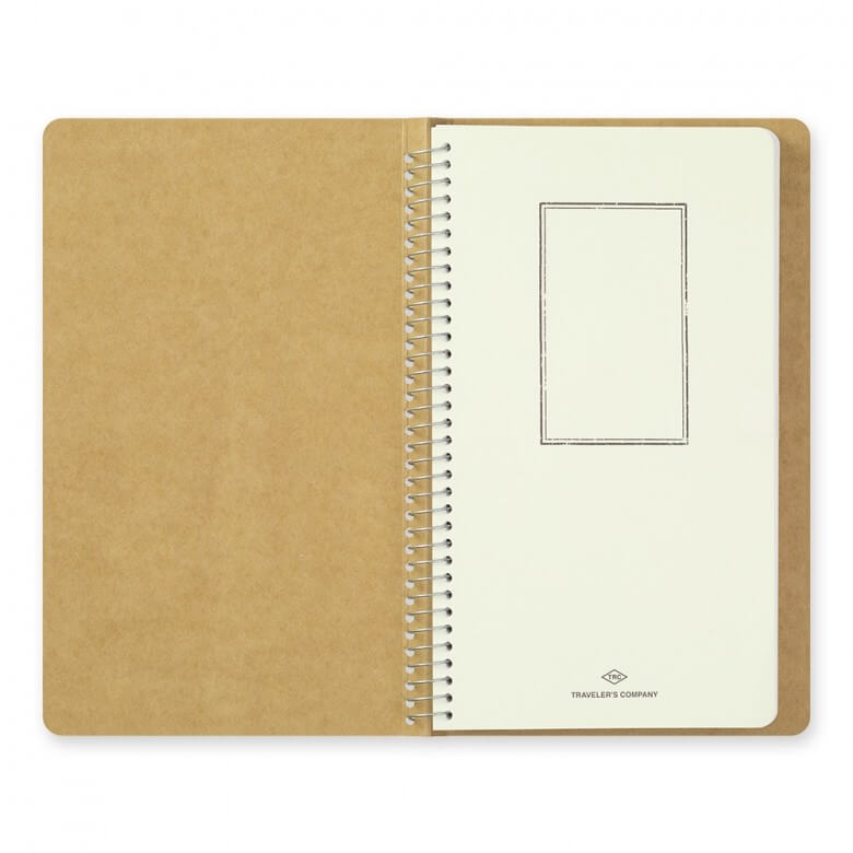 MD White Spiral Ring Notebook A5 Slim by Traveler's Company