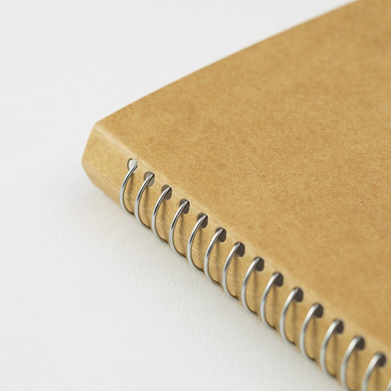 MD White Spiral Ring Notebook A5 Slim by Traveler's Company