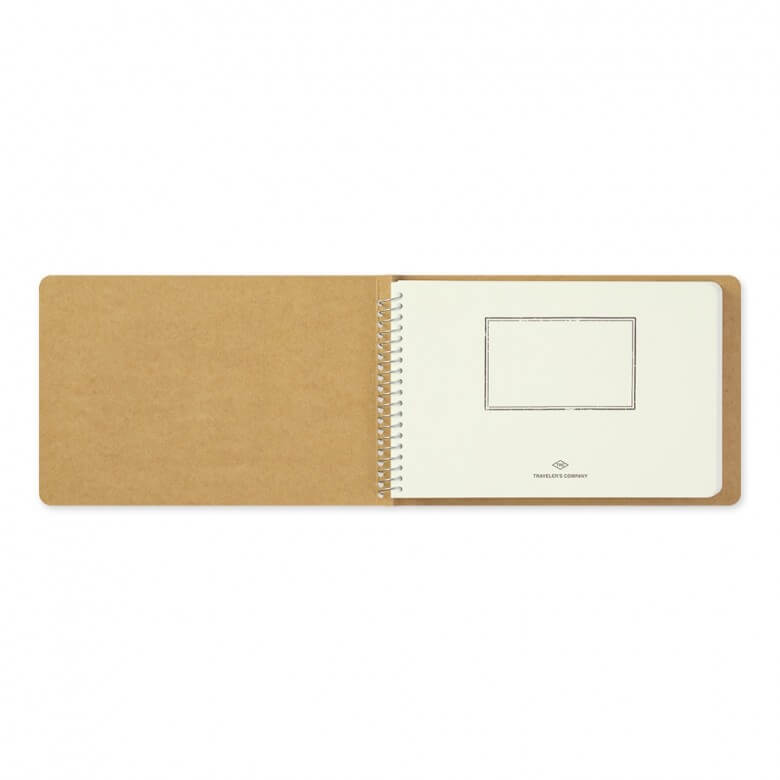 MD White Spiral Ring Notebook B6 by Traveler's Company