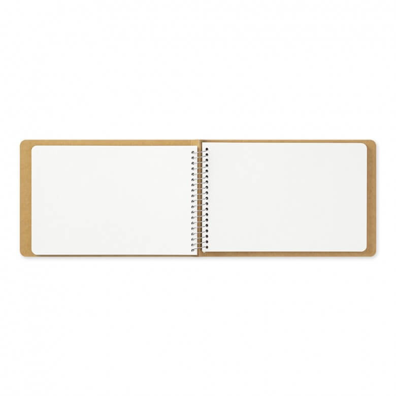 MD White Spiral Ring Notebook B6 by Traveler's Company