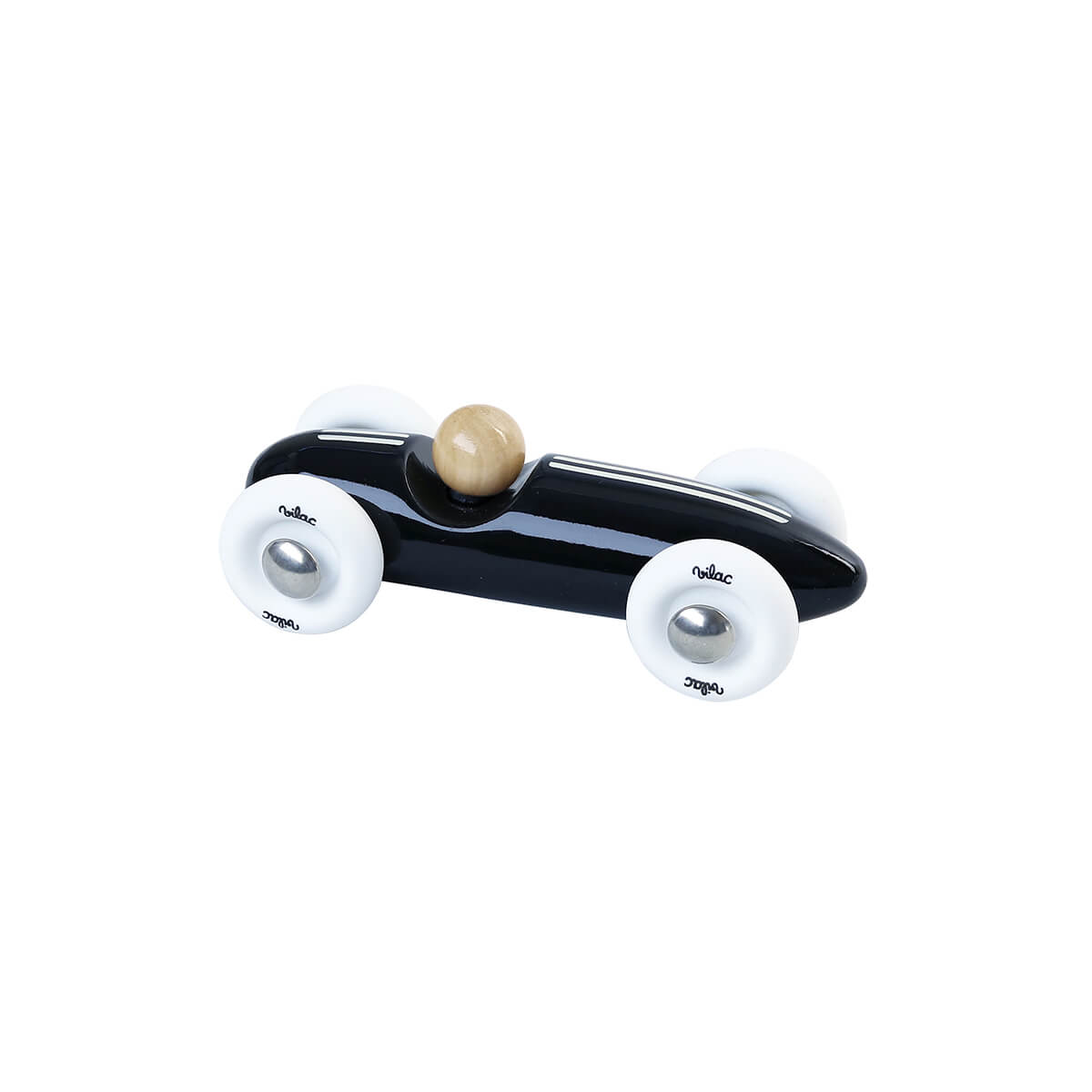 Mini Vintage Grand Prix Car in Black by Vilac