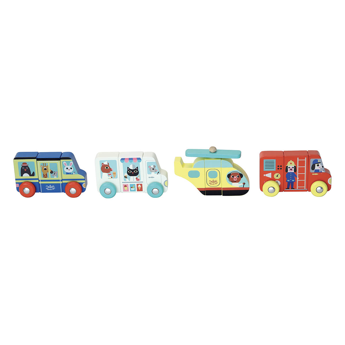 Ingela P. Arrhenius Magnetic Trucks Set by Vilac