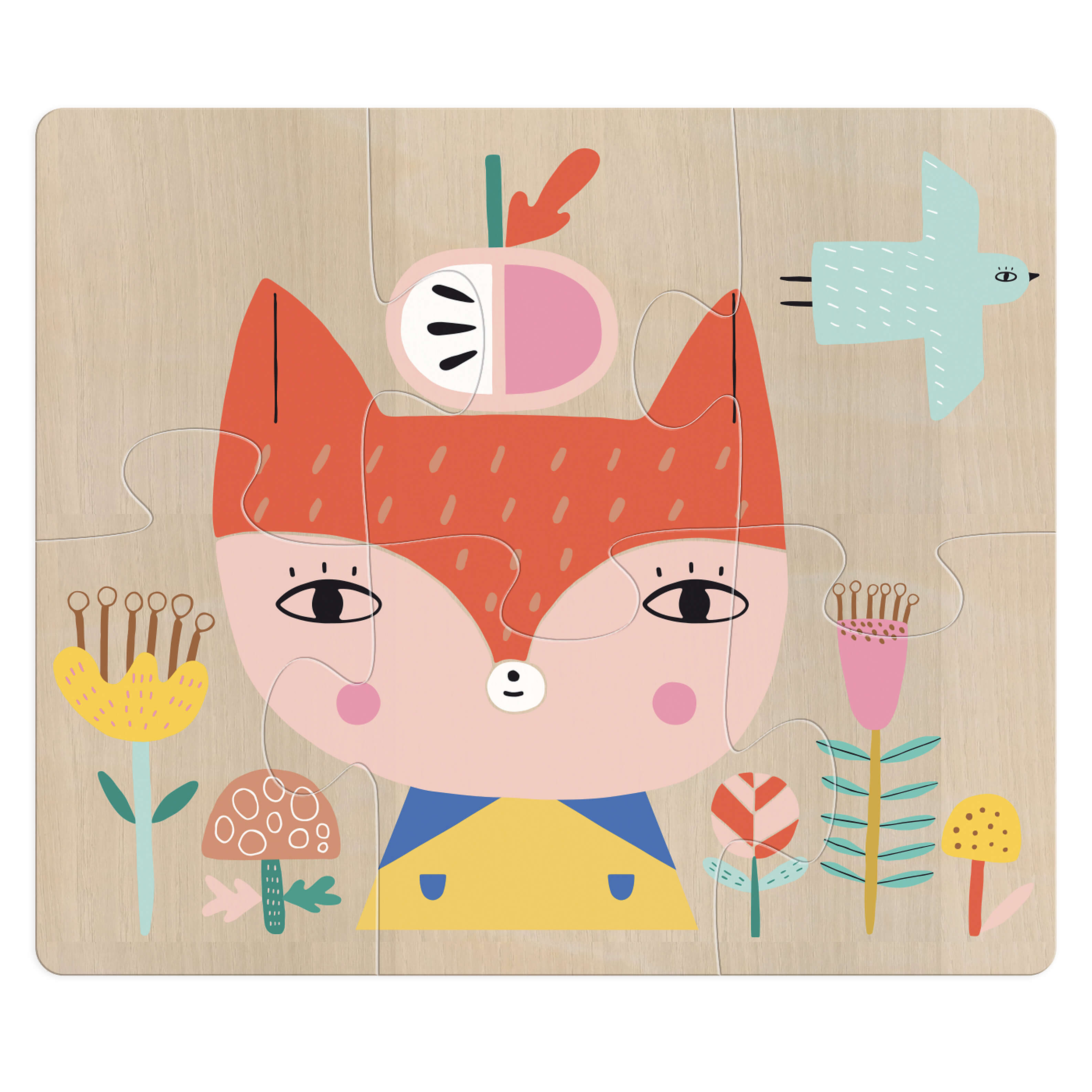 Suzy Ulman Evolutive Wooden Jigsaw Puzzles by Vilac (Set of 4)