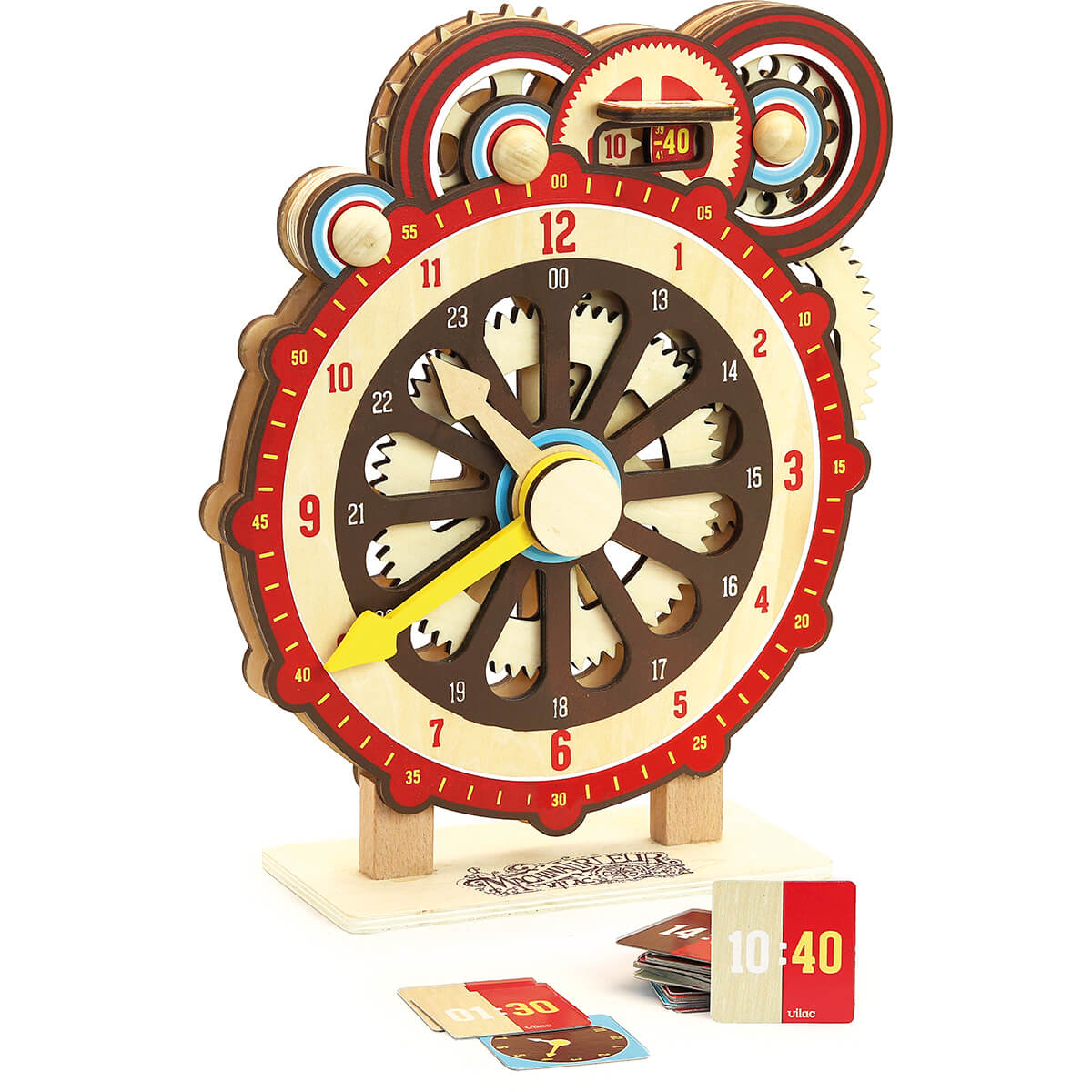 Machinalirleur Wooden Learning Clock by Vilac