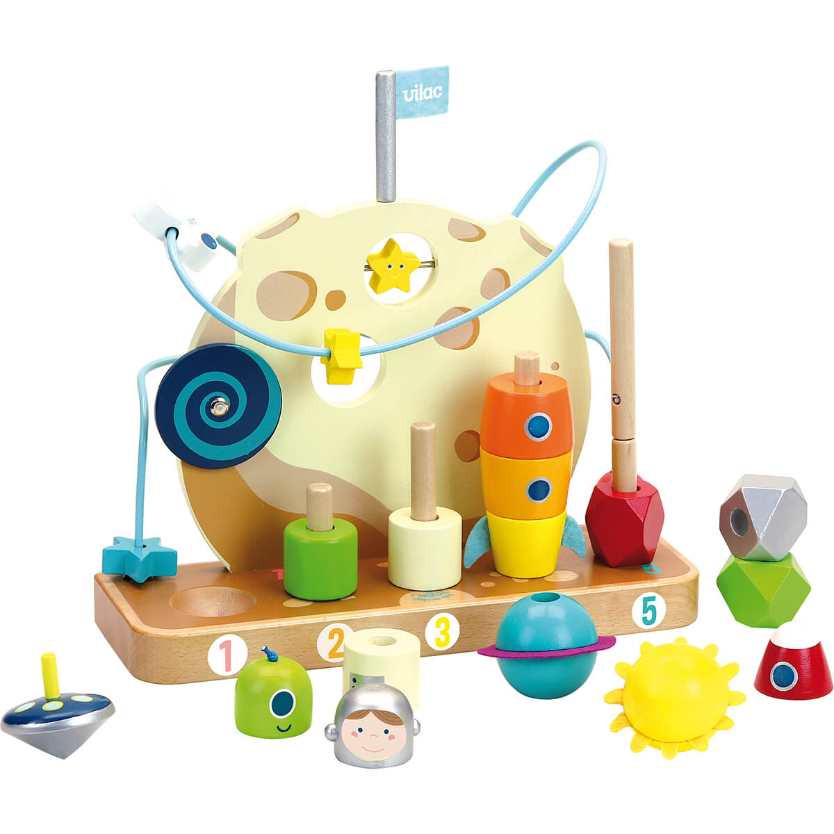 In The Stars Galaxy Counting And Stacking Toy by Vilac