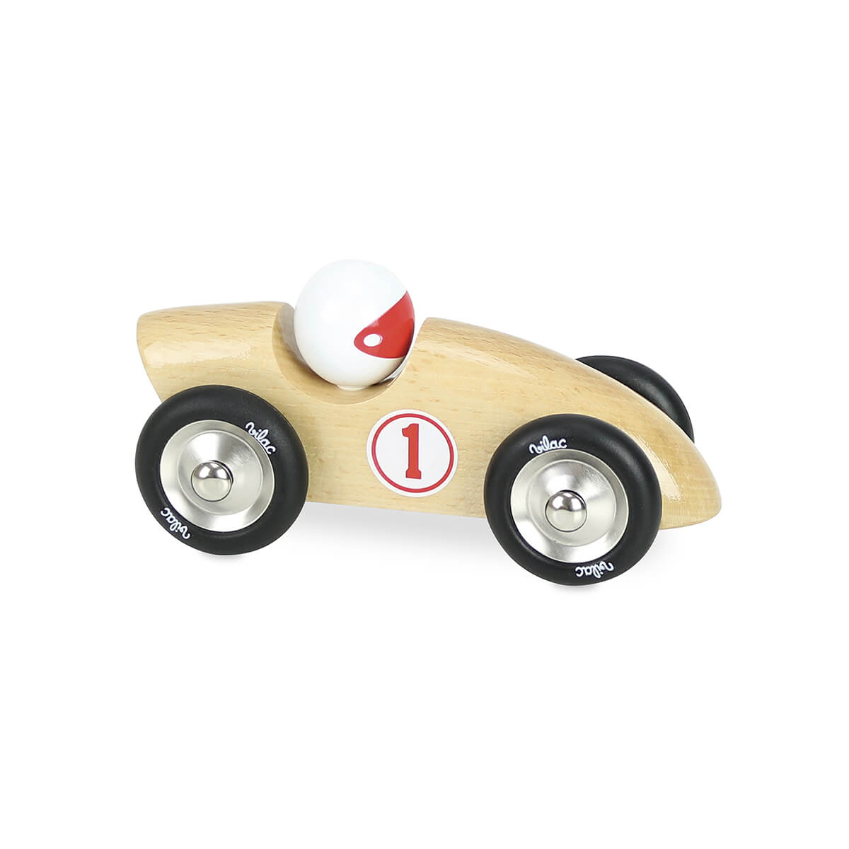 Medium Wooden Competition Car in Natural by Vilac
