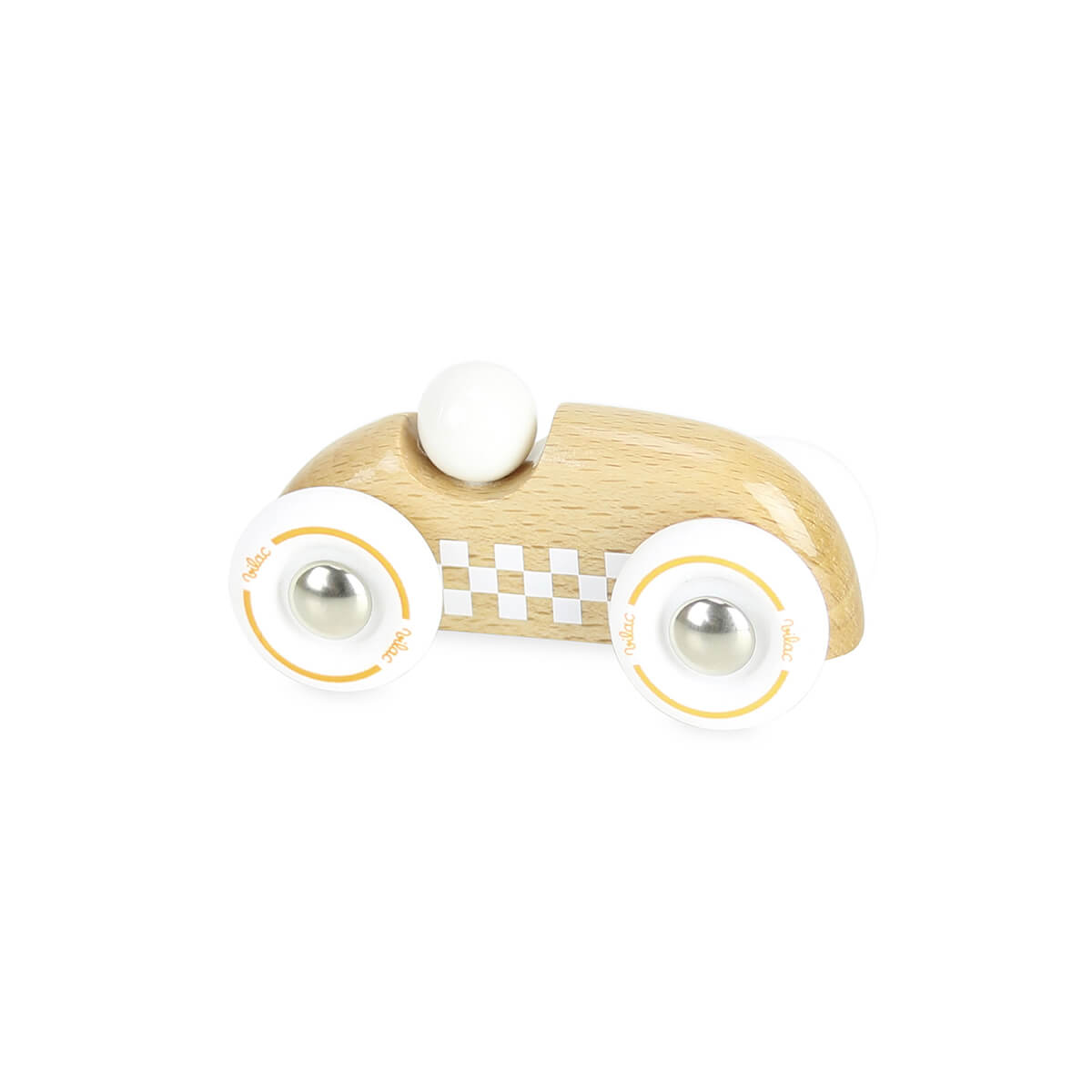 Mini Wooden Rally Car in Natural by Vilac