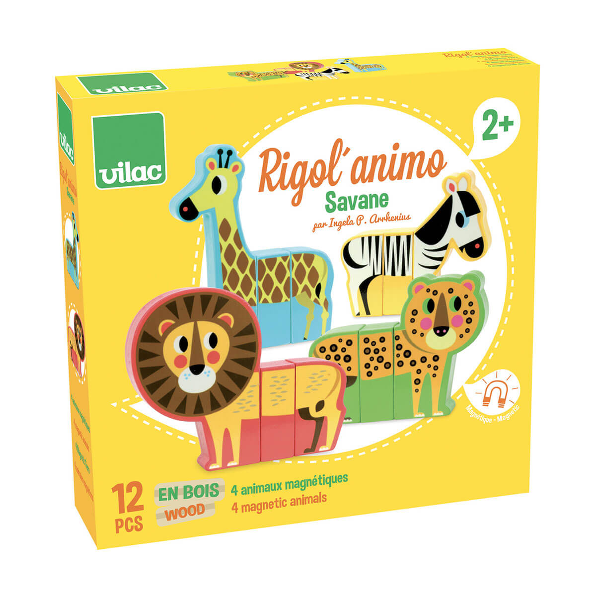 Ingela P. Arrhenius Magnetic Savannah Animals Set by Vilac