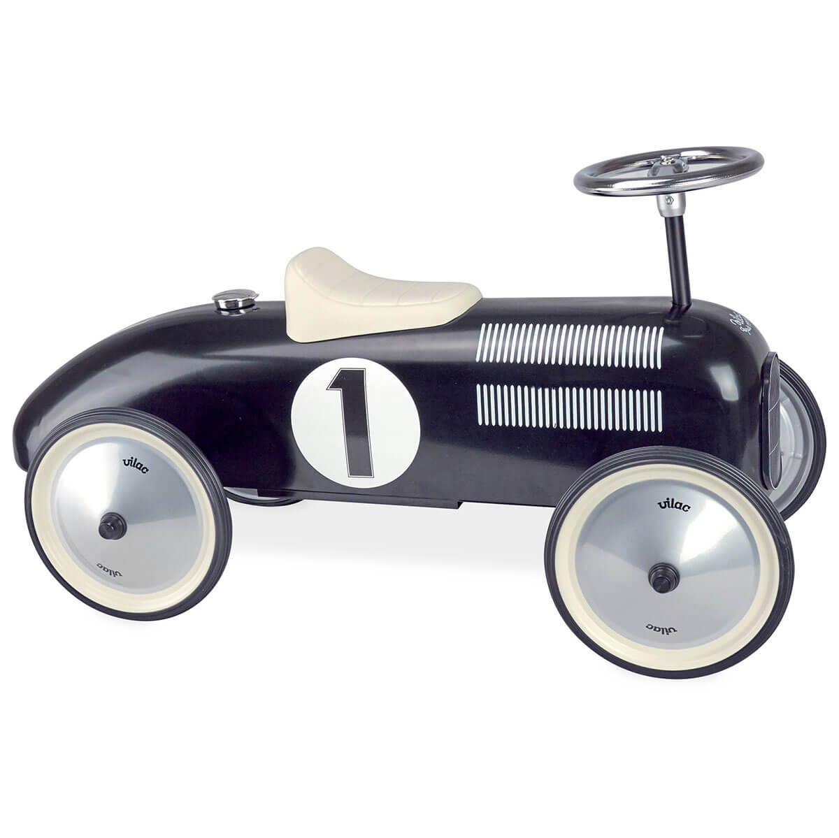 Ride On Metal Car in Black by Vilac