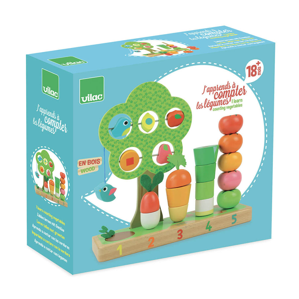 I Learn Counting Vegetables Set by Vilac