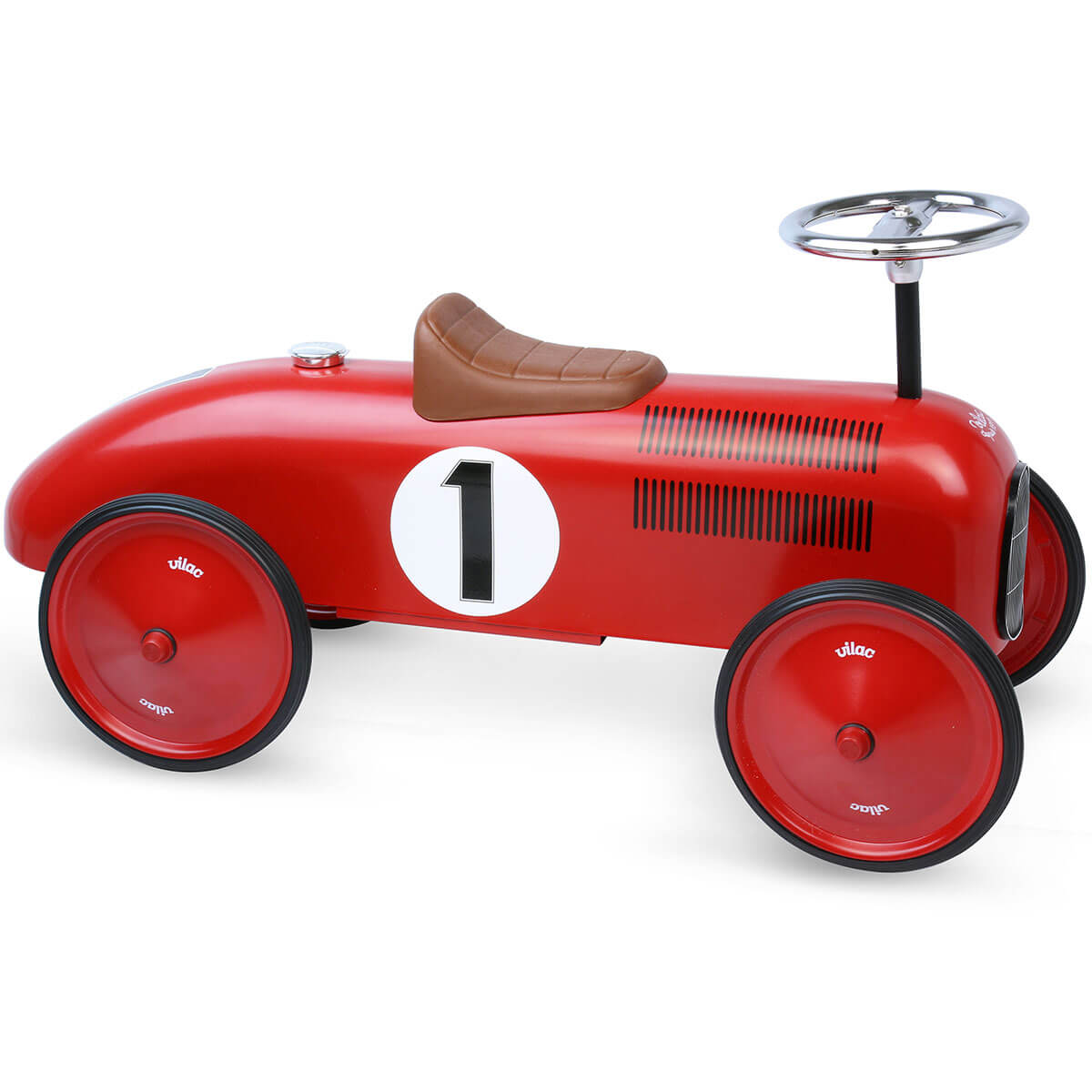 Ride On Metal Car in Red by Vilac