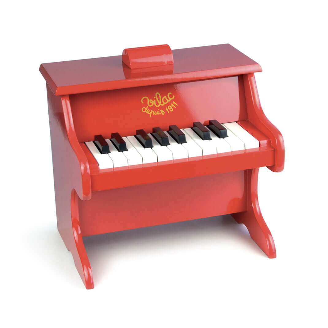 Wooden Piano in Red By Vilac