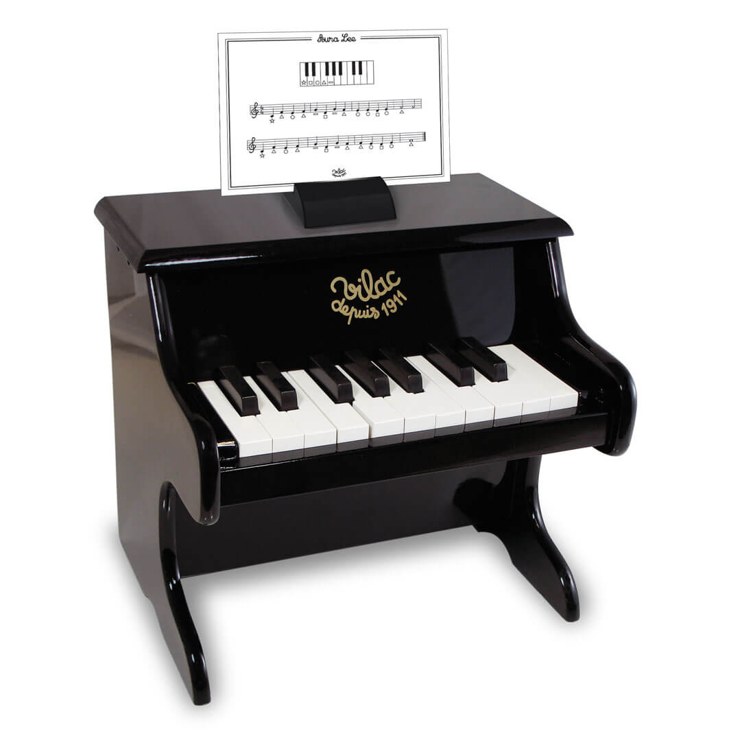 Wooden Piano in Black By Vilac