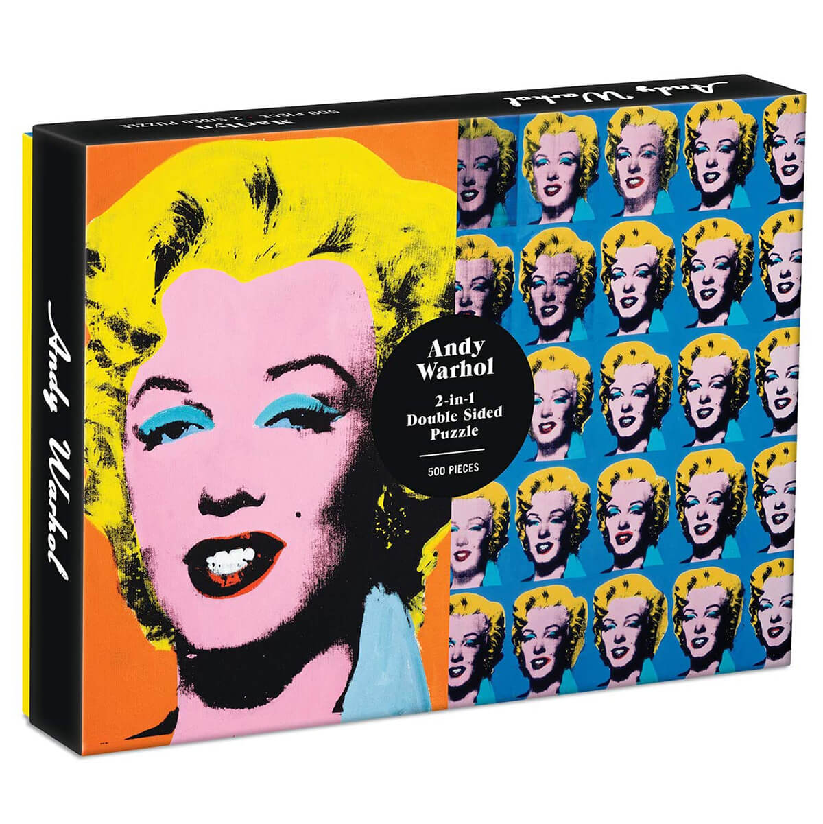 Warhol Marilyn 500 Piece Double Sided Puzzle by Mudpuppy