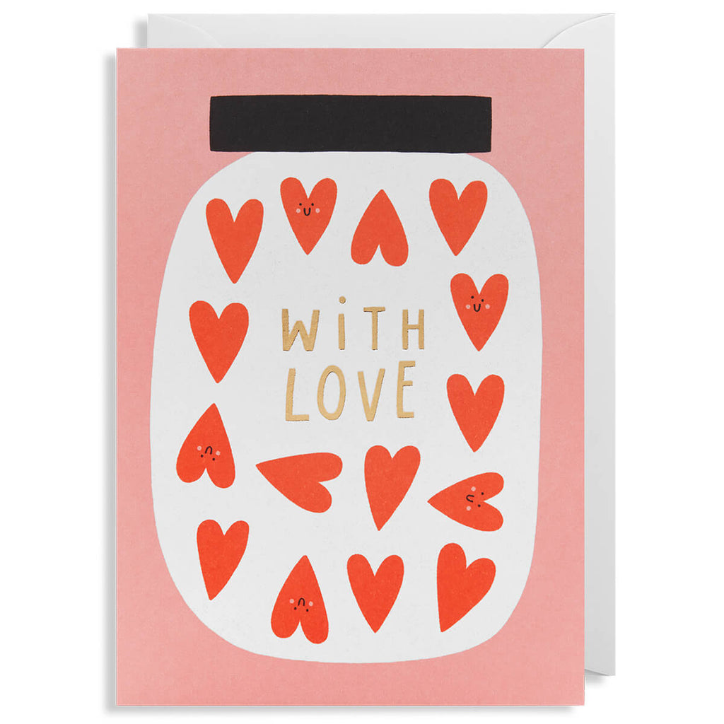 With Love Greetings Card by Susie Hammer for Lagom Design