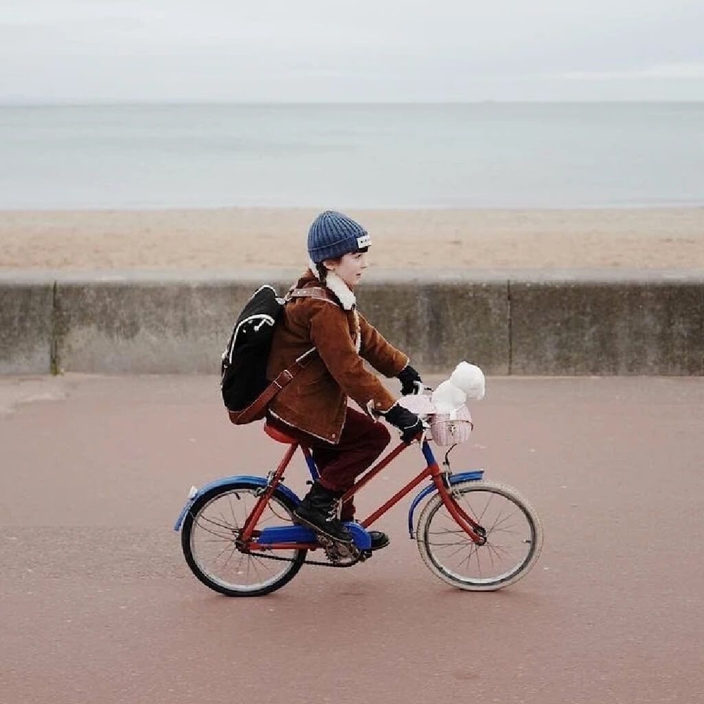 Matra Mini Leather Backpack in Black by YKRA