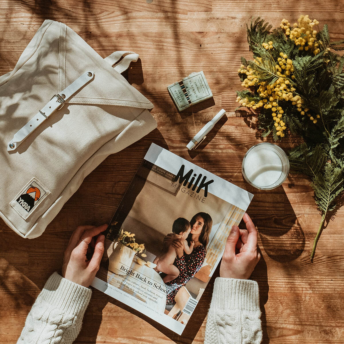 Scout Backpack in White by YKRA