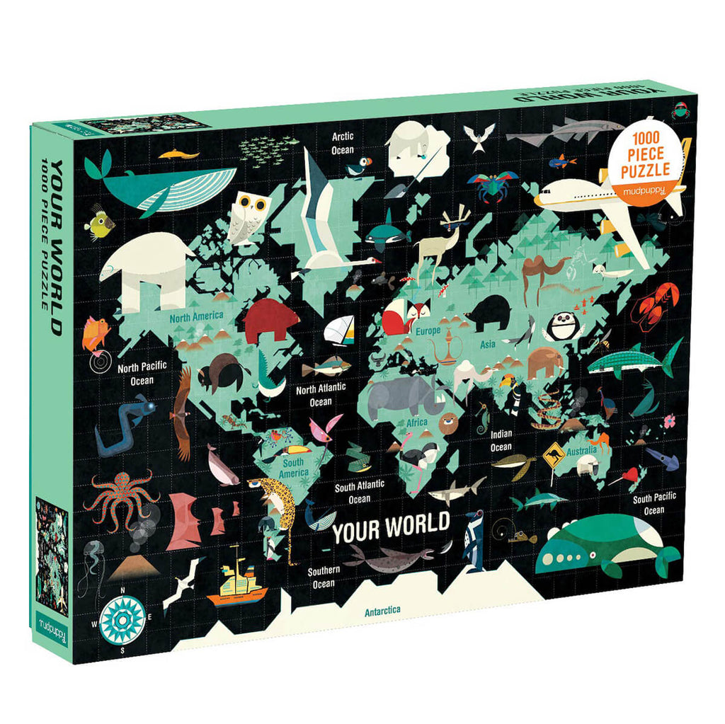 Your World 1000 Piece Family Jigsaw Puzzle by Mudpuppy