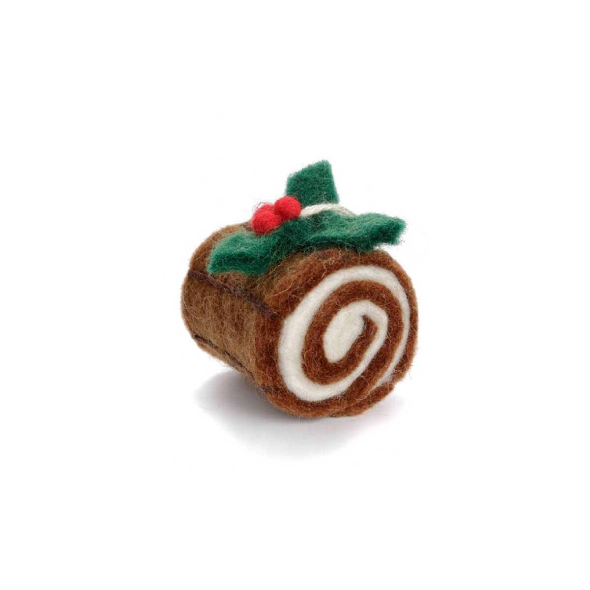 Yule Log Felt Hanging Tree Decoration by Amica