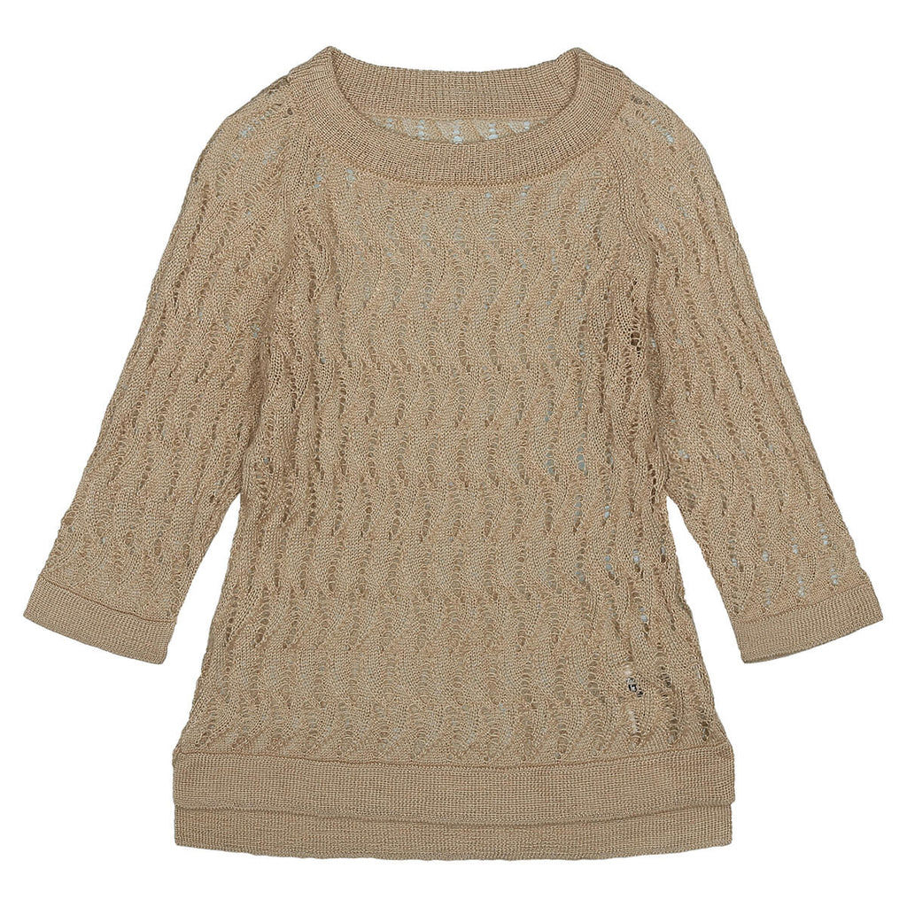 Amaris Knitted Sweater in Apricot by Bonét Et Bonét