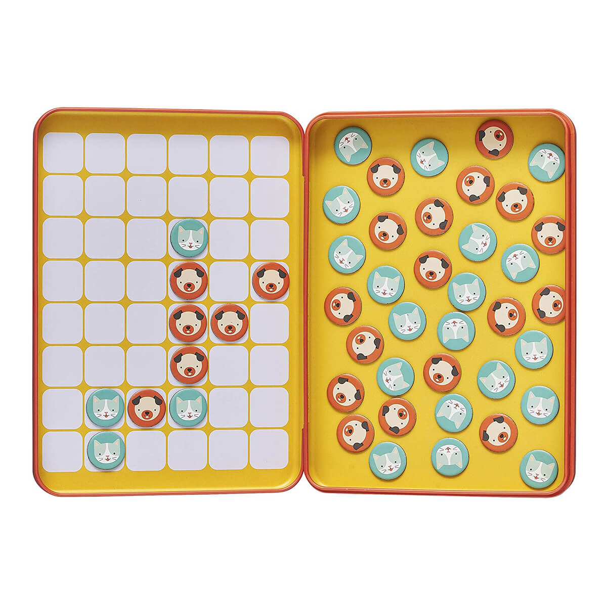 Cats & Dogs Four-In-A-Row Magnetic Game by Petit Collage
