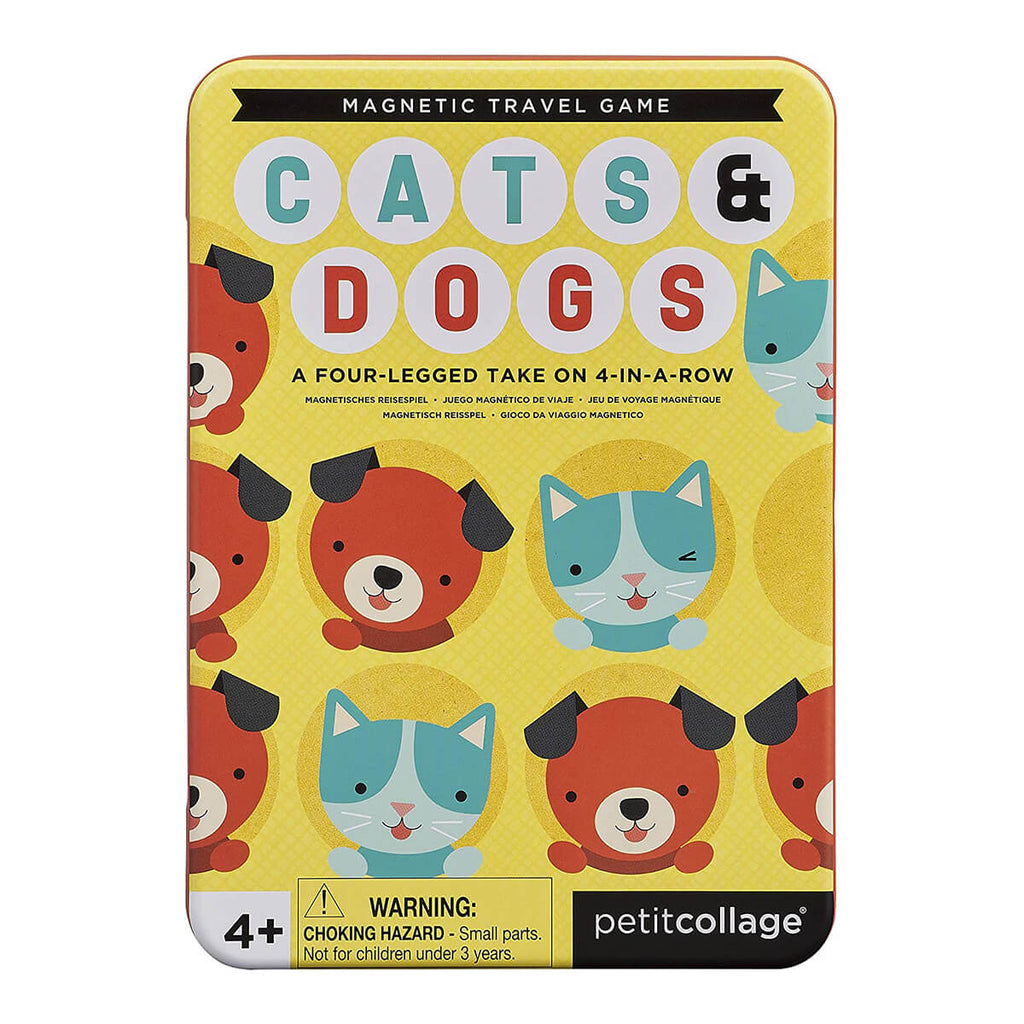 Cats & Dogs Four-In-A-Row Magnetic Game by Petit Collage
